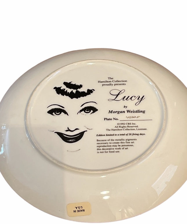 Hamilton Collection Lucy Ricky plate c1992 number