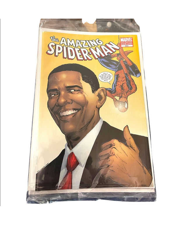 Barack Obama Spider-Man Comic Book 2nd Ed (583). NEW Bagged & Boarded Marvel