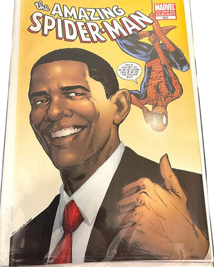 Barack Obama Spider-Man Comic Book 2nd Ed (583). NEW Bagged & Boarded Marvel