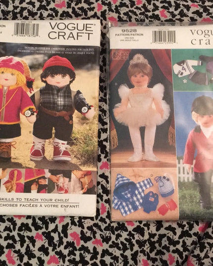 Vogue UNCUT sewing pattern Doll & clothes LOT