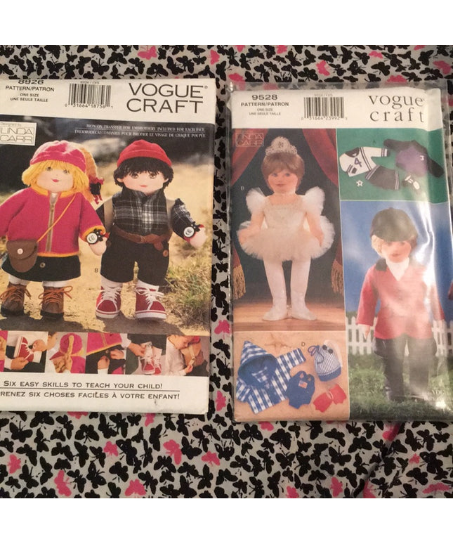 Vogue UNCUT sewing pattern Doll & clothes LOT