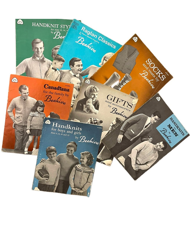 Vintage 1950s Beehive knitting books LOT x 7 pcs (4)