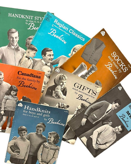 Vintage 1950s Beehive knitting books LOT x 7 pcs (4)