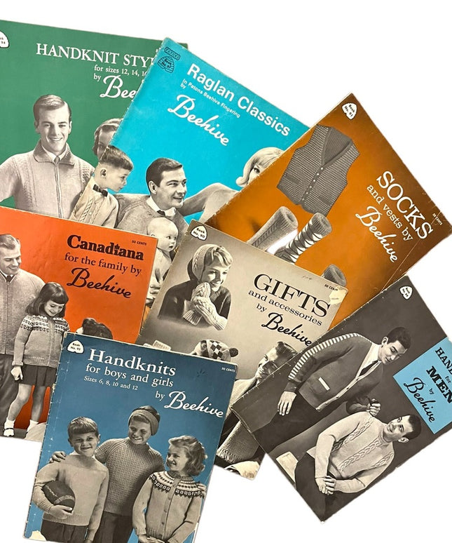 Vintage 1950s Beehive knitting books LOT x 7 pcs (4)
