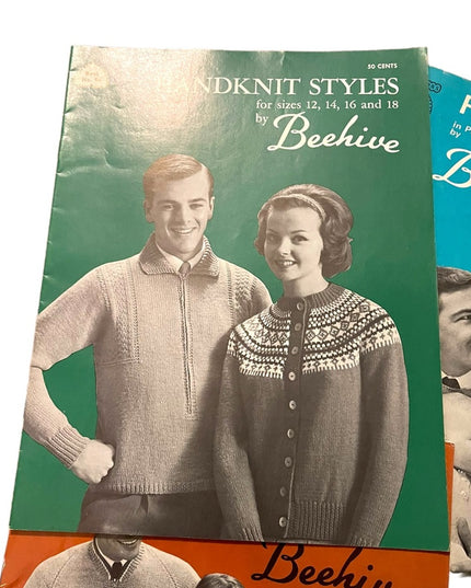 Vintage 1950s Beehive knitting books LOT x 7 pcs (4)