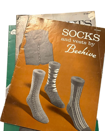 Vintage 1950s Beehive knitting books LOT x 7 pcs (4)