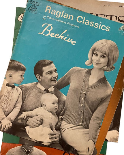Vintage 1950s Beehive knitting books LOT x 7 pcs (4)