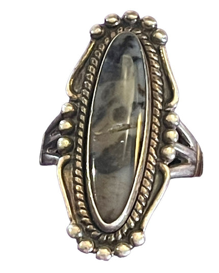 Vintage, Bell Trading Post Native Southwestern Agate Handmade sterling silver