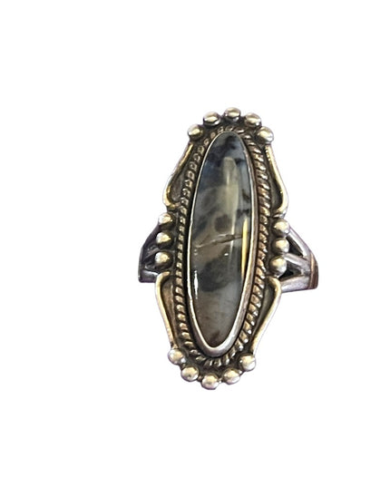 Vintage, Bell Trading Post Native Southwestern Agate Handmade sterling silver