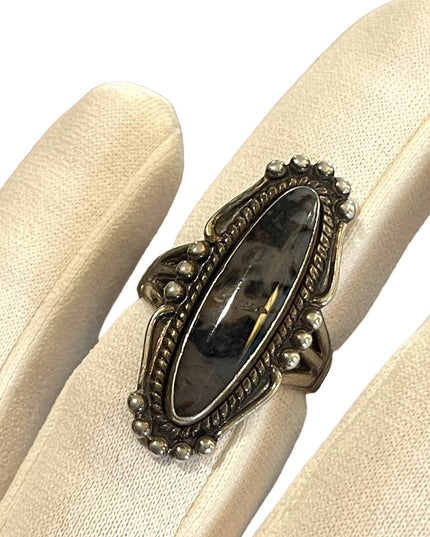 Vintage, Bell Trading Post Native Southwestern Agate Handmade sterling silver