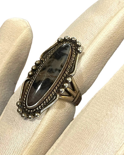 Vintage, Bell Trading Post Native Southwestern Agate Handmade sterling silver