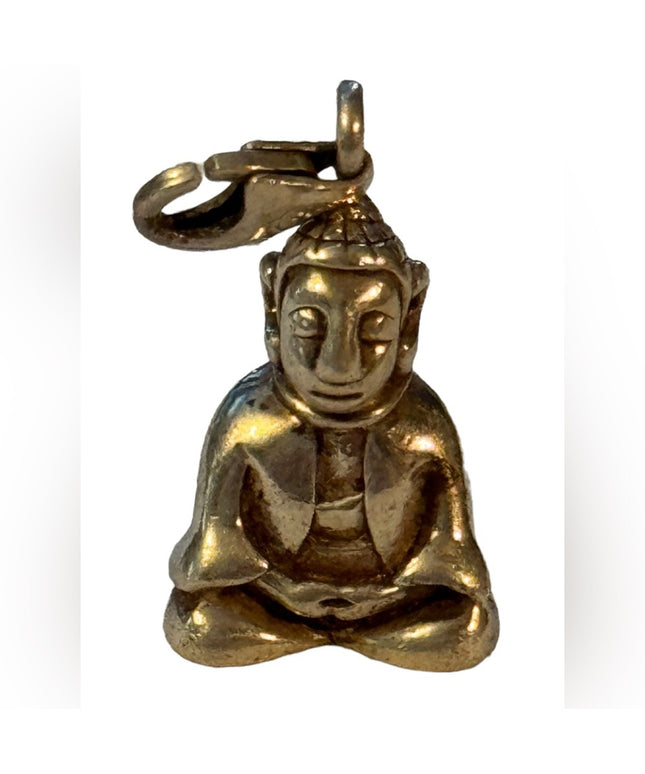 Sterling silver 925 sitting Buddah bracelet charm