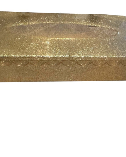 Gold 1950s Wall or table Glitter Soeckle Hinged Tissue Box