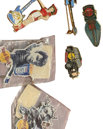Hard Rock Cafe Vintage Pin Set Limited Editons LOT X6 pcs