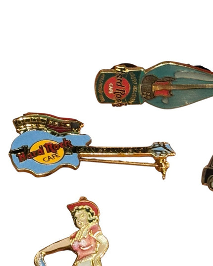 Hard Rock Cafe Vintage Pin Set Limited Editons LOT X6 pcs