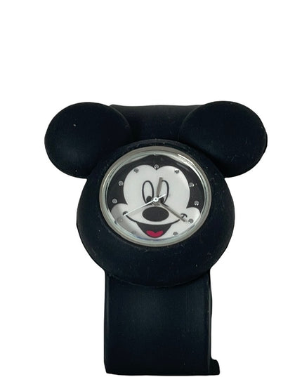 Disney NIB Black micky mouse slap on black wrist watch