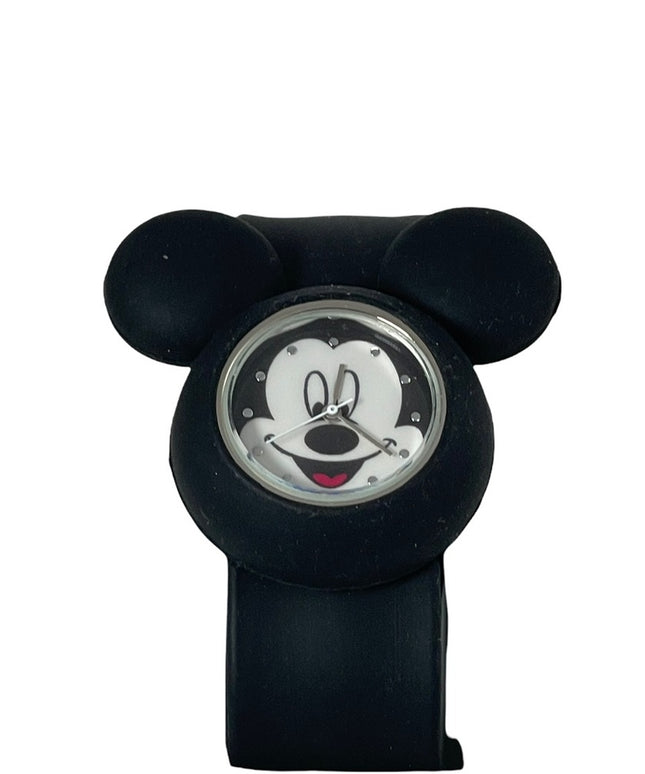 Disney NIB Black micky mouse slap on black wrist watch