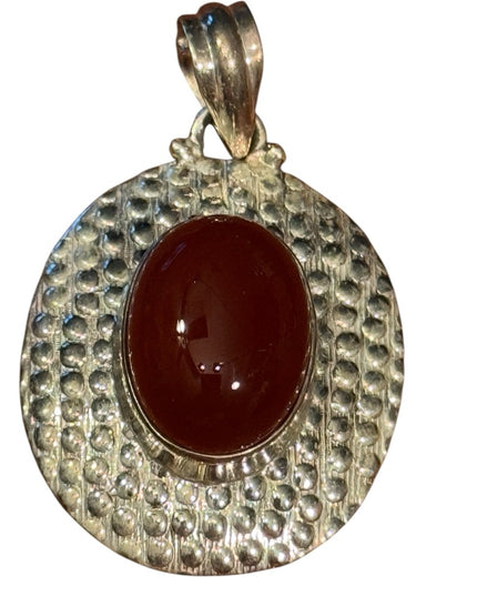 Elegant Sterling Silver 925 Stone Pendant