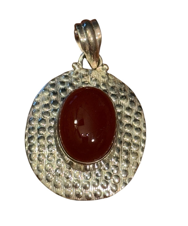 Elegant Sterling Silver 925 Stone Pendant