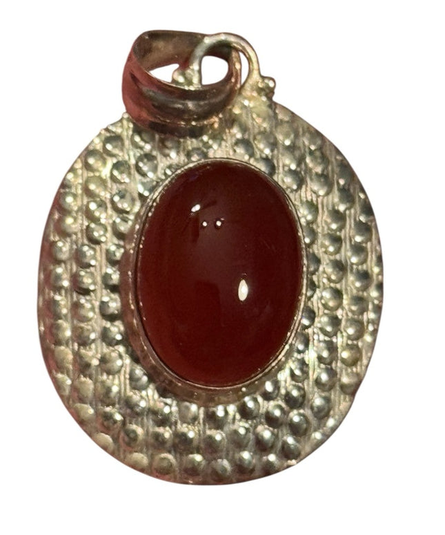 Elegant Sterling Silver 925 Stone Pendant