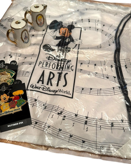Disney Collectible LOT 5  Brooches / Pins  Saly & Pepper Shakers Magic Kingdom
