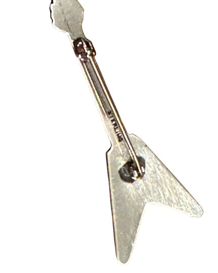 Hard Rock Cafe Fort Lauderdale Sterling Silver 925 Guitar Pin Brooch NIB