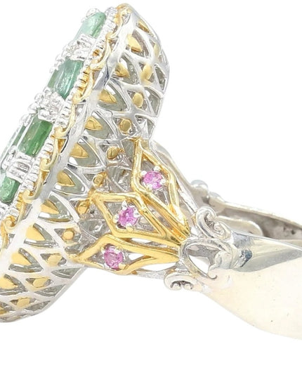 Gems En Vogue  Michael Valitutti 4.21 CTW Kyanite 24k Gold Sterling Silver