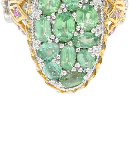 Gems En Vogue  Michael Valitutti 4.21 CTW Kyanite 24k Gold Sterling Silver