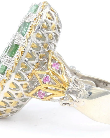 Gems En Vogue  Michael Valitutti 4.21 CTW Kyanite 24k Gold Sterling Silver