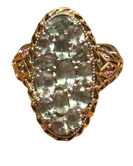 Gems En Vogue  Michael Valitutti 4.21 CTW Kyanite 24k Gold Sterling Silver