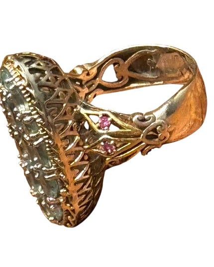 Gems En Vogue  Michael Valitutti 4.21 CTW Kyanite 24k Gold Sterling Silver