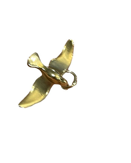 Vintage 10k gold Dove religious christian symbol necklace pendant