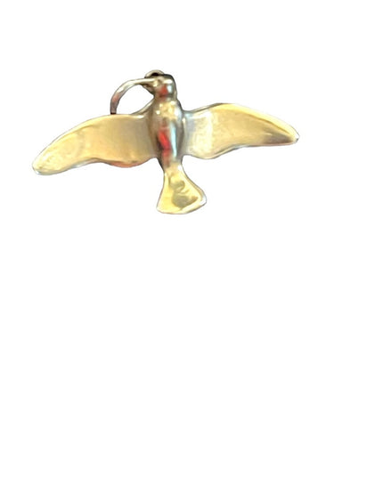 Vintage 10k gold Dove religious christian symbol necklace pendant