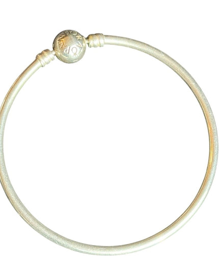 Pandora Sterling Silver 925 Classic Silver Bangle Bracelet AUTHENTIC