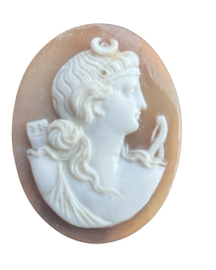 Elegant Vintage Hand Carved Shell Unswt Cameo LOT X4