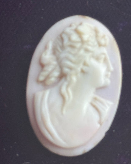 Elegant Vintage Hand Carved Shell Unswt Cameo LOT X4