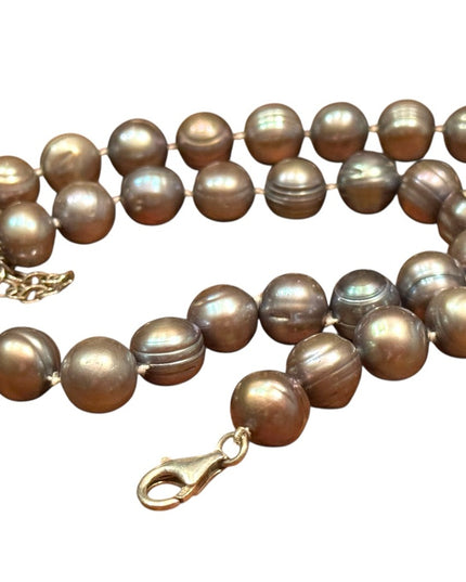 Elegant Sterling Silver 925 Stunning Tahrsian Pearl Necklace Stunning Necklace