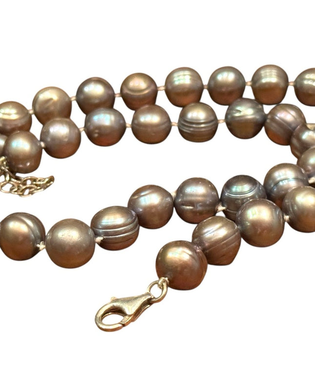 Elegant Sterling Silver 925 Stunning Tahrsian Pearl Necklace Stunning Necklace