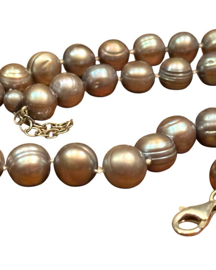 Elegant Sterling Silver 925 Stunning Tahrsian Pearl Necklace Stunning Necklace