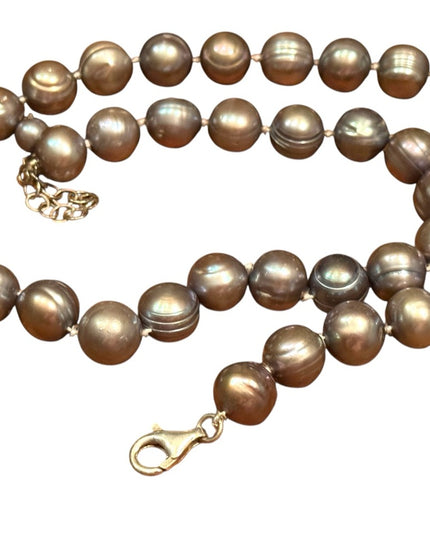 Elegant Sterling Silver 925 Stunning Tahrsian Pearl Necklace Stunning Necklace