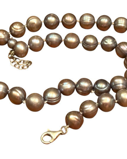 Elegant Sterling Silver 925 Stunning Tahrsian Pearl Necklace Stunning Necklace