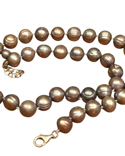 Elegant Sterling Silver 925 Stunning Tahrsian Pearl Necklace Stunning Necklace