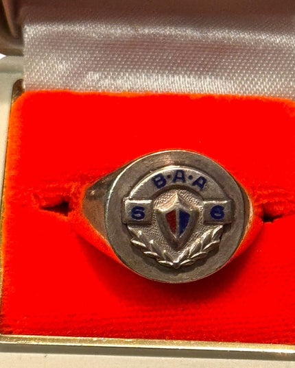 Sterling Silver 925  Military B.A.A. Vintage 1966 Men's Ring