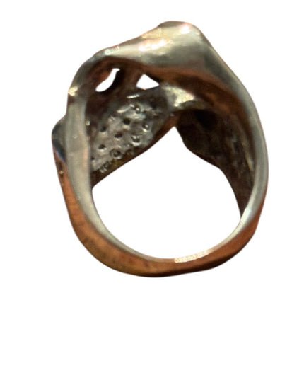 Vintage Sterling Silver 925 Handmade Modernist Knot Ring