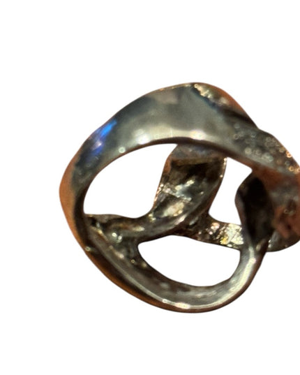 Vintage Sterling Silver 925 Handmade Modernist Knot Ring