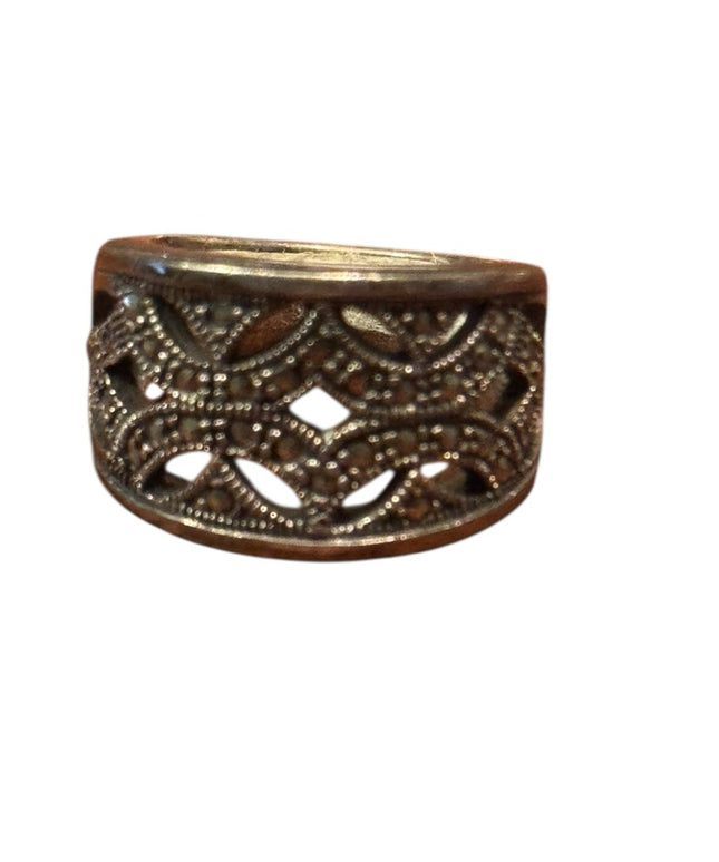 Vintage Sterling Silver 925 Marcasite Women's Ring