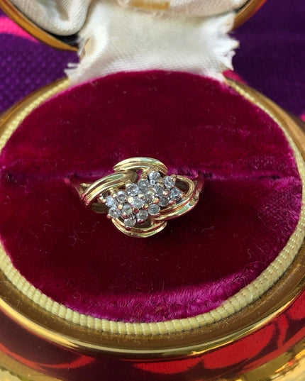 14k Gold & Diamond ring .22 TCW vintage