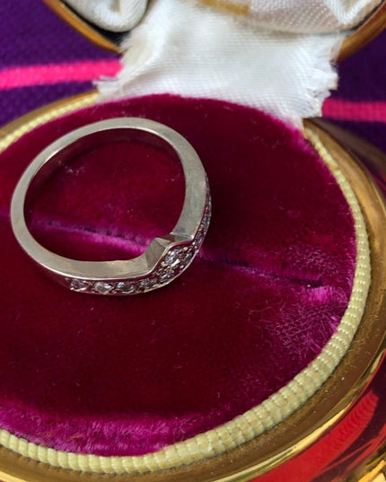 14k Gold Diamond & Iolite Ring set 10.3g