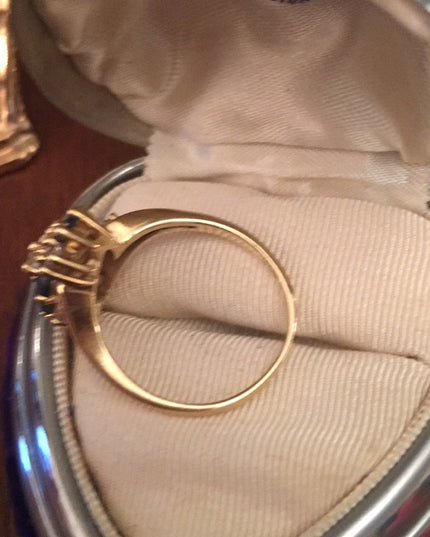 14k Diamond & Sapphire cocktail ring w/Appraisal cluster