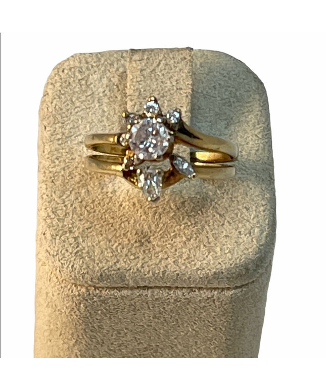 14k Gold Diamond cluster ring APPRAISAL  VTG